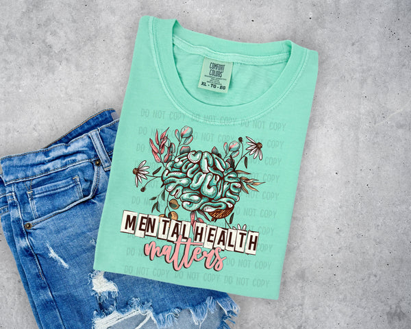 Brain Mental Health Matters T-Shirt