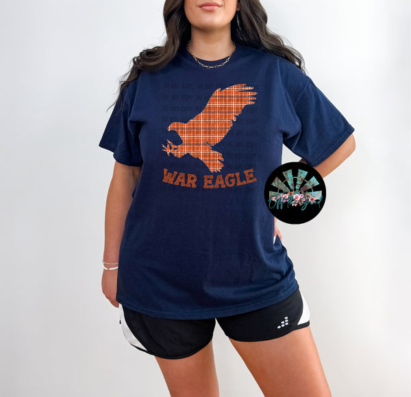 Plaid AU War Eagle PNG Digital Download (You get both files)