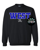 WEST (Blue & White) T-Shirt and Sweatshirt