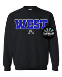 KIDS WEST (Blue Letters with White Outline) T-Shirt and Sweatshirt