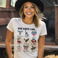 Patriotic God Says I am.... T-Shirt