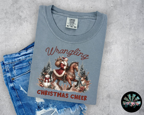 Wrangling Christmas Cheer T-Shirt and Sweatshirt