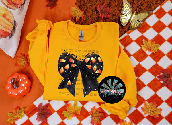 You're sweeter than candy corn bow PNG Digital Design
