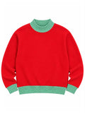 Mock Neck Sweatshirt <Holiday Colors> **PRE-ORDER**