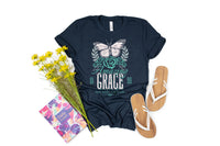 Teal and White Amazing Grace T-Shirt and Sweatshirt