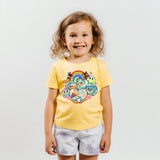 Kids Baby Shark Beach Collage T-Shirt