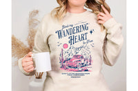 Wandering Heart Hot Pink & Navy T-Shirt and Sweatshirt