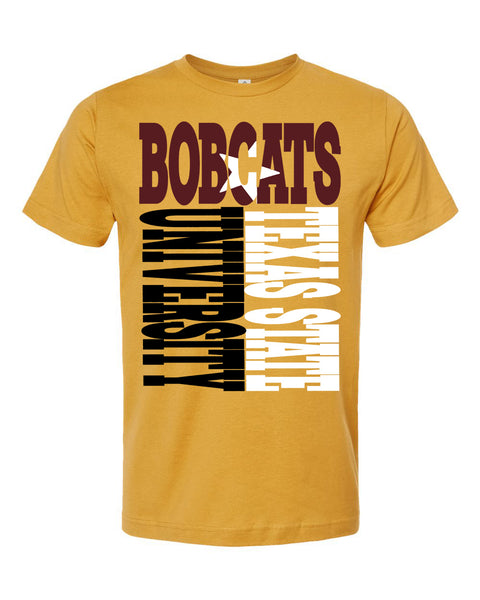 Stacked Bobcats Texas State PNG Digital Design
