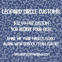 Leopard Circle Customs PNG Digital Design