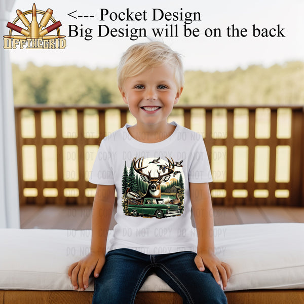 Truck, Deer & Duck Trio T-Shirt