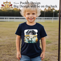 Duck Hunting Scene with Black Lab T-Shirt