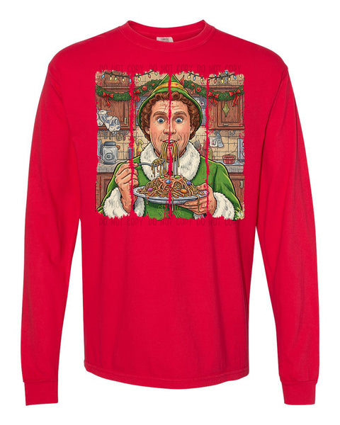 Buddy the Elf Eating T-Shirt and Sweatshirt