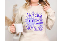 His Mercies are new in the Morning (Purple) T-Shirt and Sweatshirt