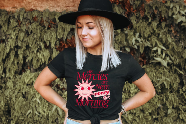 His Mercies are new in the Morning (Red) T-Shirt and Sweatshirt