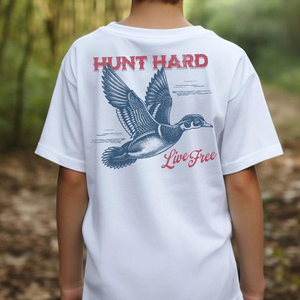 Hunt Hard Live Free Short Sleeve T-Shirt