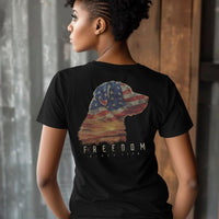 Freedom Lab with Flag Kids T-Shirt