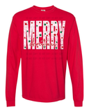 Merry Christmas with Stars T-Shirt and Sweatshirt