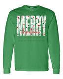 KIDS Merry Christmas with Stars T-Shirt and Sweatshirt