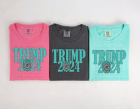 Western Turquoise Stone Trump 2024 Short Sleeve T-Shirt