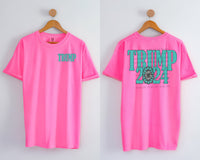 Western Turquoise Stone Trump 2024 Short Sleeve T-Shirt FRONT AND BACK