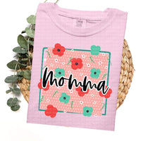 Floral Polka Dot Momma Short Sleeve T-Shirt