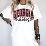 Varsity & Cursive GA Bulldogs T-Shirt and Sweatshirt