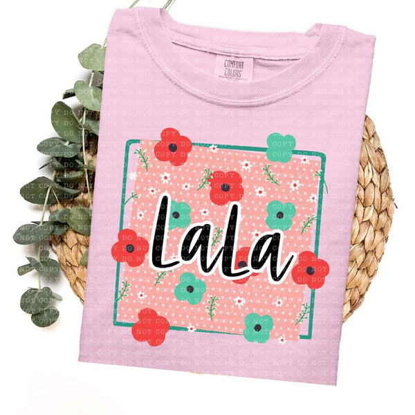 Floral Polka Dot Lala Short Sleeve T-Shirt