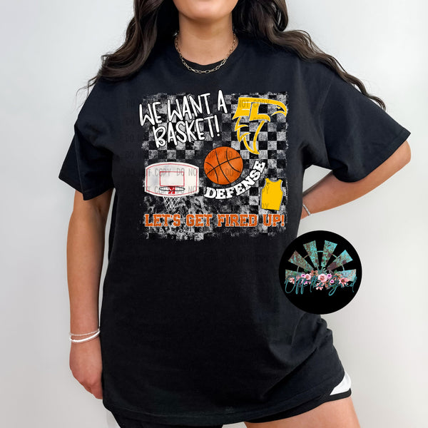 We Want a Basket Falcons T-Shirt and Sweatshirt