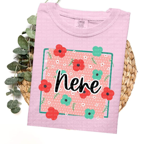 Floral Polka Dot Nene Short Sleeve T-Shirt