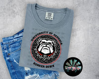 Leopard Circle GA Hunker Down New Dawg T-Shirt and Sweatshirt