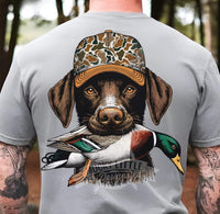 Brown Hunting Dog and Duck T-Shirt and Sweatshirt