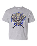 KIDS Camo Baseball Drip with Royal Accent T-Shirt