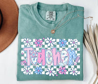Checkered Teacher T-Shirt and Sweatshirt