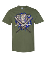 KIDS Camo Baseball Drip with Royal Accent T-Shirt
