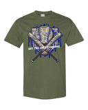KIDS Camo Baseball Drip with Royal Accent T-Shirt