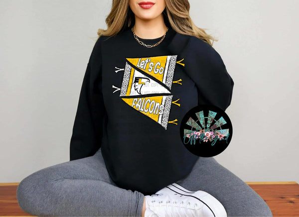 Dalmatian Pennant Flags Falcons T-Shirt and Sweatshirt