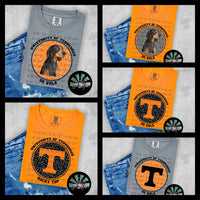 Leopard Circle TN Vols PNG Digital Design -- You get FIVE Designs