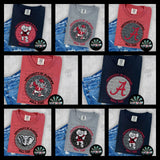 Leopard Circle AL R0ll Tide PNG Digital Design -- You get EIGHT Designs