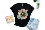 Leopard Smiley Face Group T-Shirt and Sweatshirt