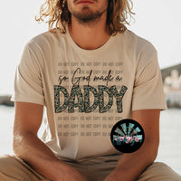So God made a Daddy New Camo PNG Digital Design
