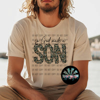 So God made a Son New Camo PNG Digital Design