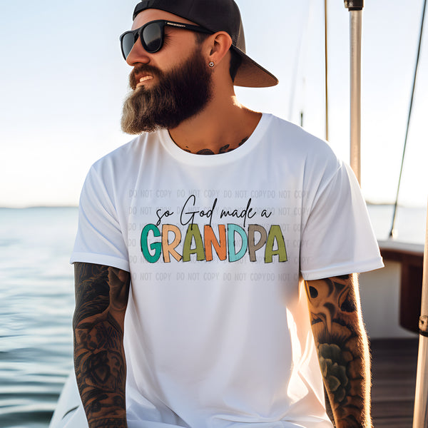 So God made a Grandpa PNG Digital Design