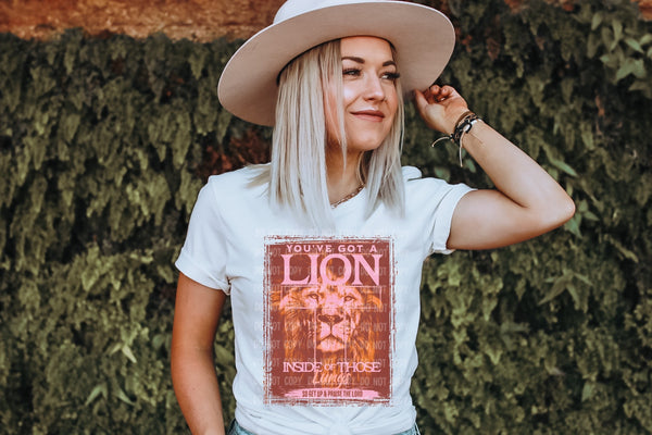 You've got a Lion inside of those Lungs (Red & Orange Design) T-Shirt and Sweatshirt