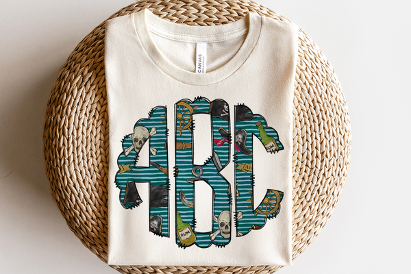 Pirates Monogram T-Shirt