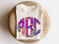 Bright Abstract Monogram T-Shirt