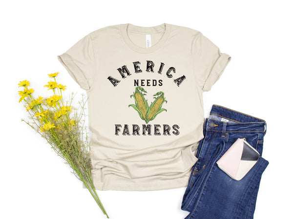 America Needs Farmers Corn T-Shirt